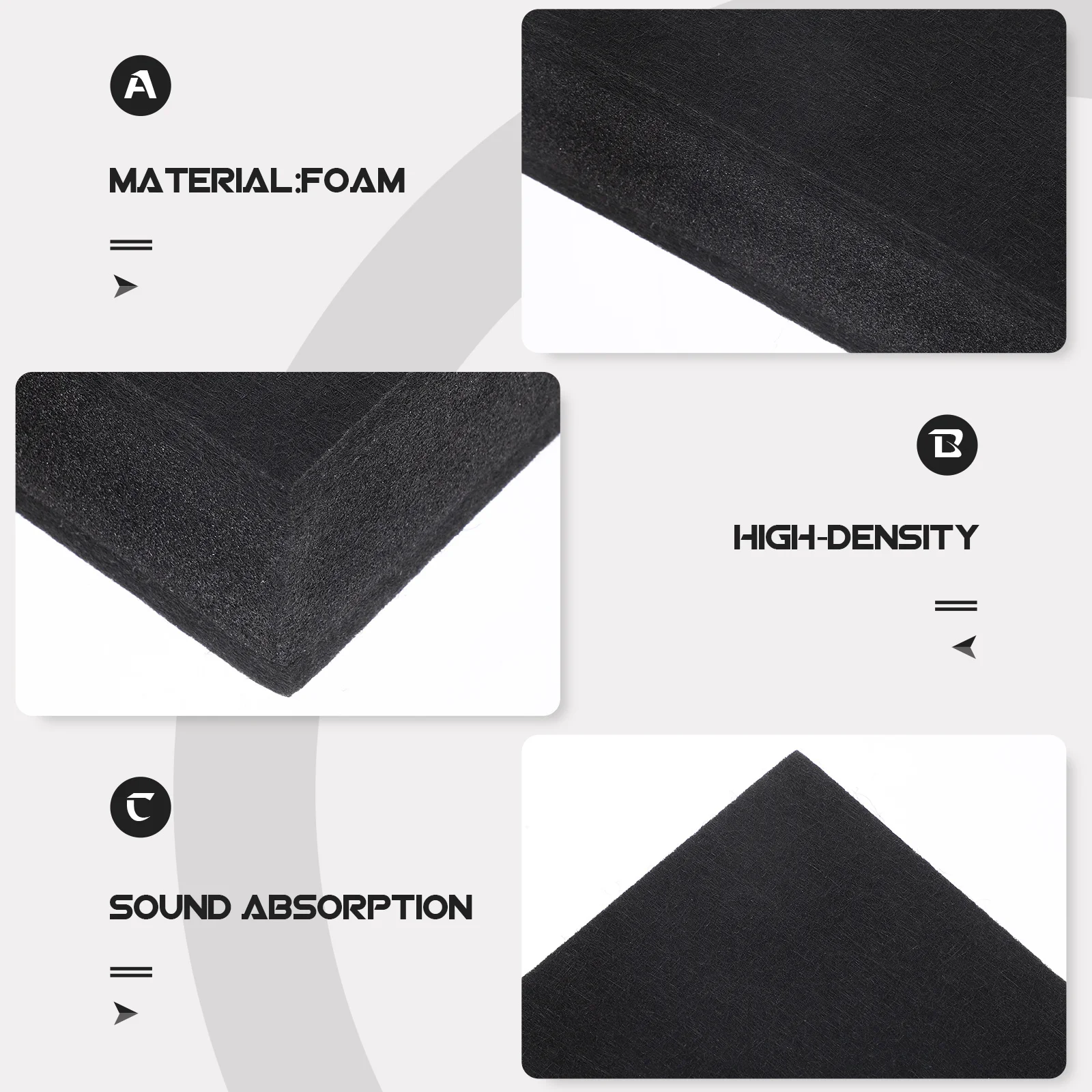 

Studio Monitor Noise Isolation Pad High Density Foam Subwoofer Speaker Stand Acoustic Sound Absorbing Panels Noise Reduction