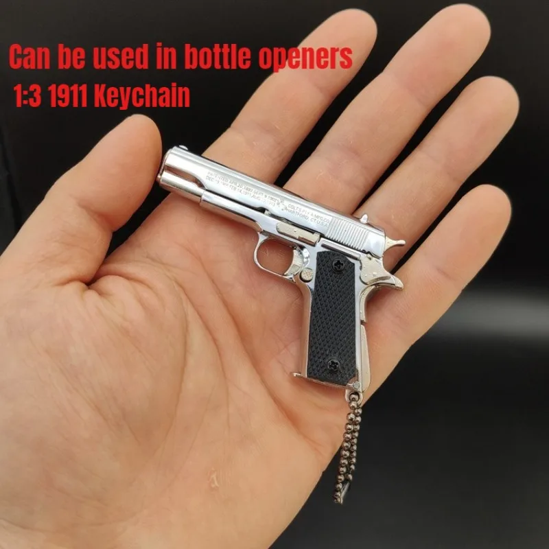 

Metal Creative Modeling Outdoor Wrench Pendant Multifunctional EDC Alloy 1911 Portable Tool Magazine-type Bottle Opener Keychain