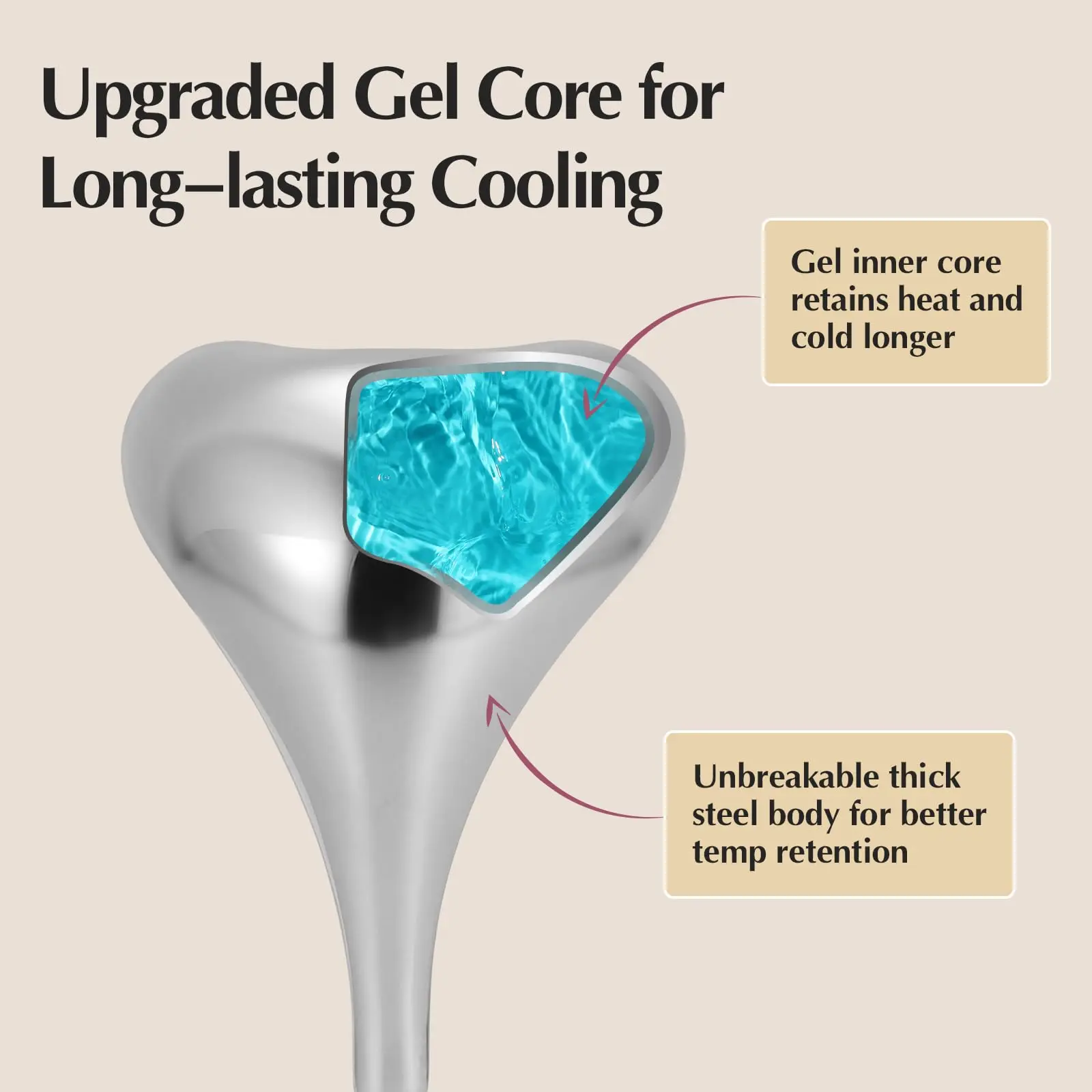 Varas de globos de gelo para cuidados com a pele facial, para mulheres, olhos faciais, ferramentas de beleza facial, suprimentos para esteticista, globos de spa de resfriamento