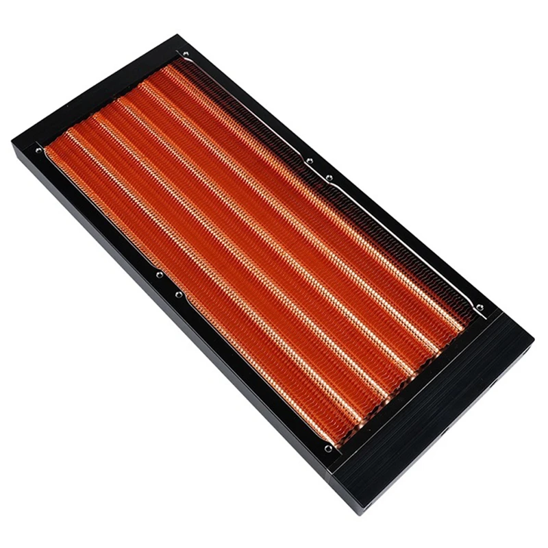 17 مللي متر الصف البارد جميع النحاس المبرد المائي 240 النحاس المياه المبردة النحاس صف الكمبيوتر الصرف السائل مبادل حراري-A25R