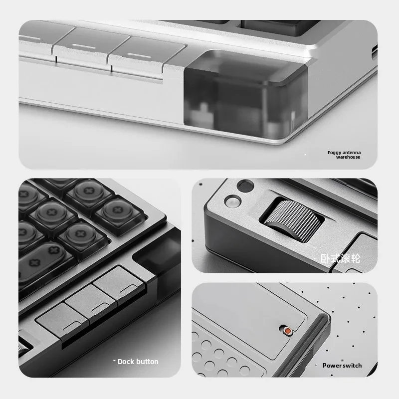LUMINKEY NOVA KINE Mini Mechanical Keyboard 7-in-1 Numeric Keypad CNC Aluminum Tri-Mode Wireless numpad Hot Swappable QMK/VIA