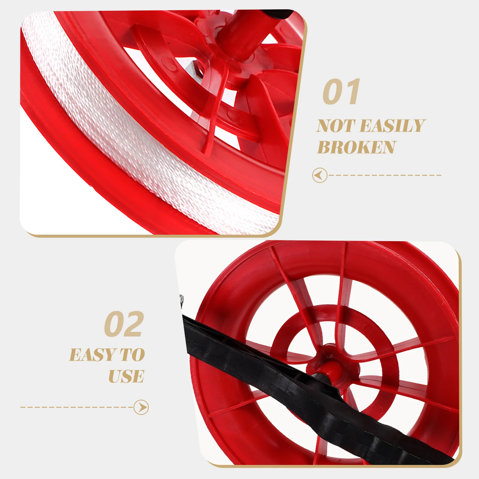 2 قطعة 200 متر طائرة ورقية خط اللفاف عجلة عملية هدية اختيار عالية الأداء تحلق أداة طائرة ورقية بكرة حبل اللفاف ، عجلة الطائرة الورقية