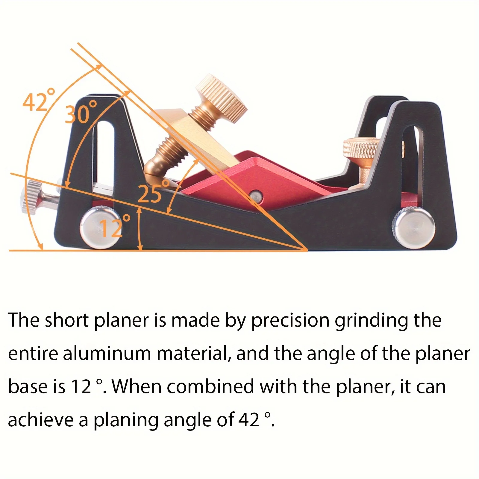 European Style Handmade Planer, Low Angle Planer, Adjustable Angle Woodworking Planer, Furniture Model Making, Woodworking Tool