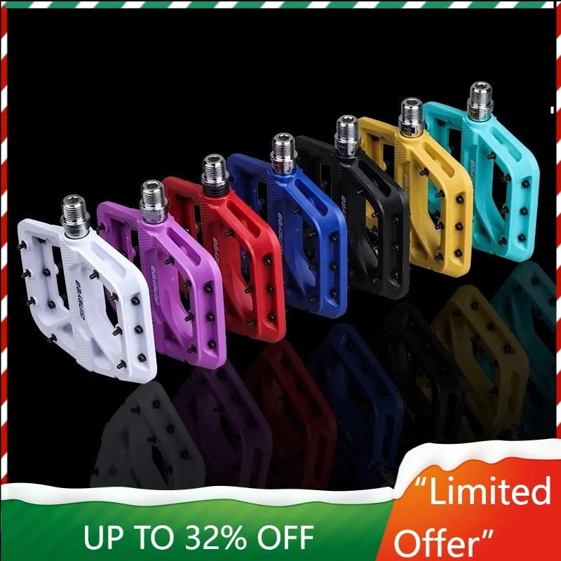 

Jingye M996 Mountain Bike Pedals Nylon Bearing Wide Non Slip Cycling Pedals for Off Road Riding