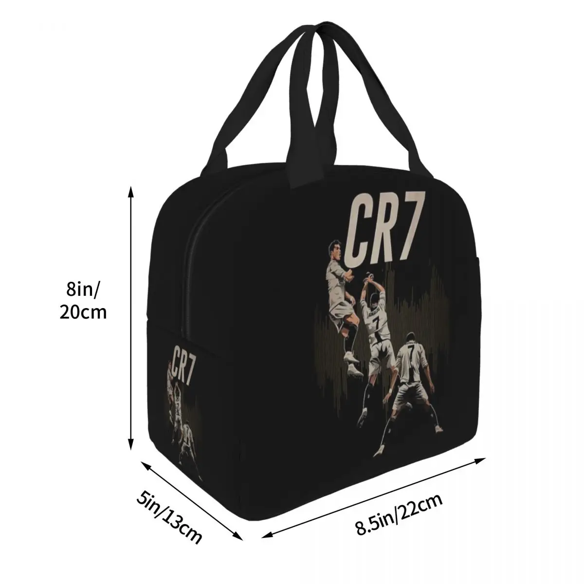 CR7-Cristiano-Ronaldo Lunch Bags Insulated Bento Box Portable Lunch Tote Resuable Picnic Bags Cooler Thermal Bag for Kids School