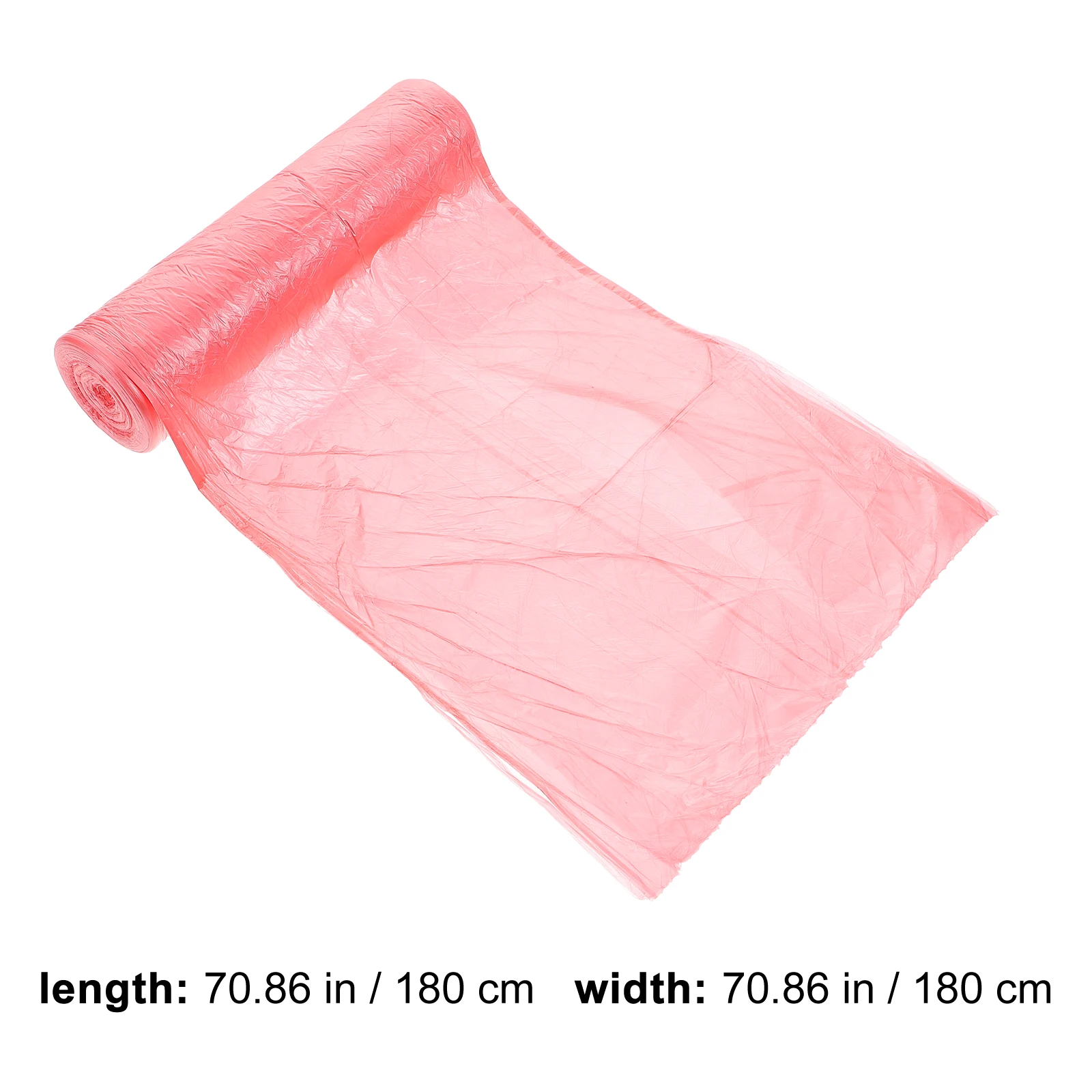 1 rollo de mantel desechable, cubiertas de mesa de película fina de plástico, tela para cena, decoración de mesa, suministros para fiesta en casa, rojo