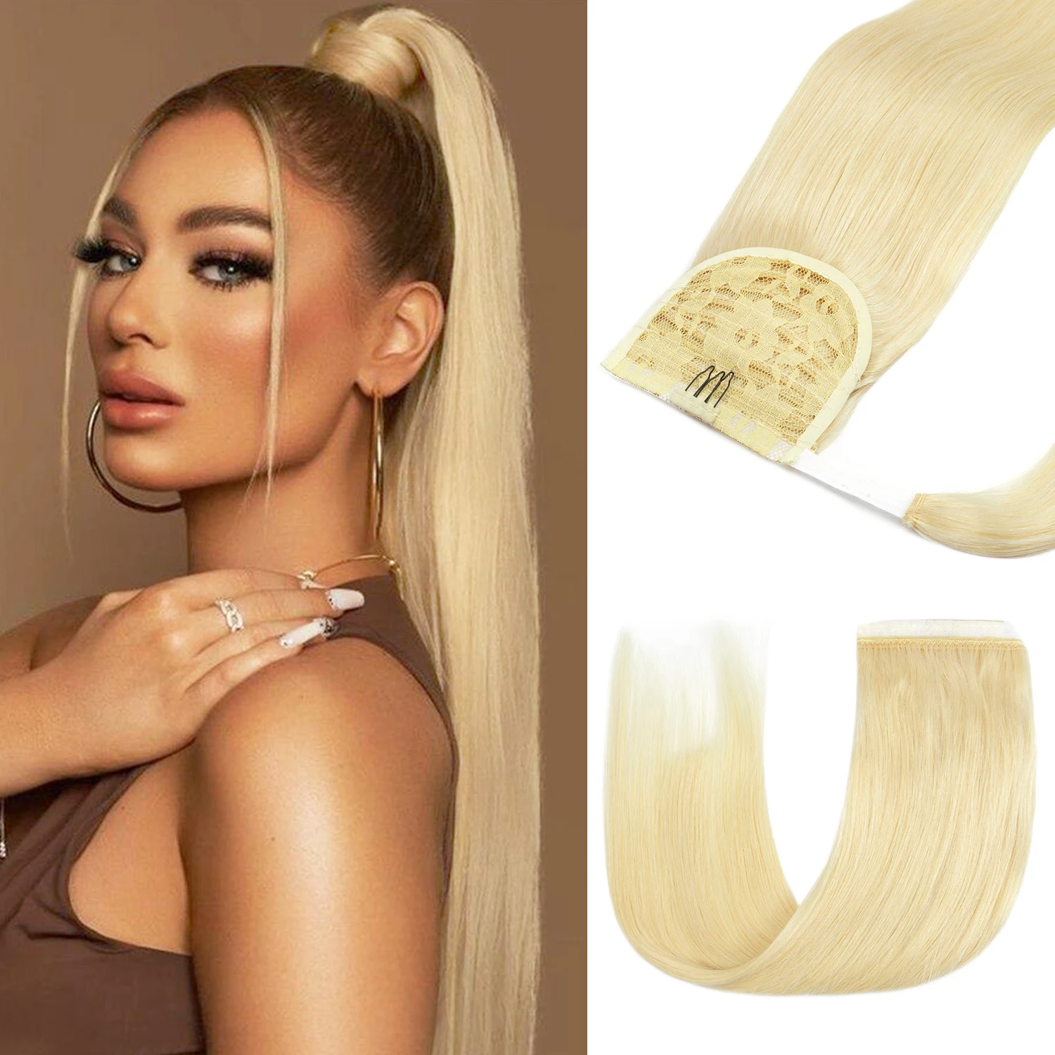 Clip In Hair Piece - Doczepiany kucyk z naturalnych ludzkich włosów,