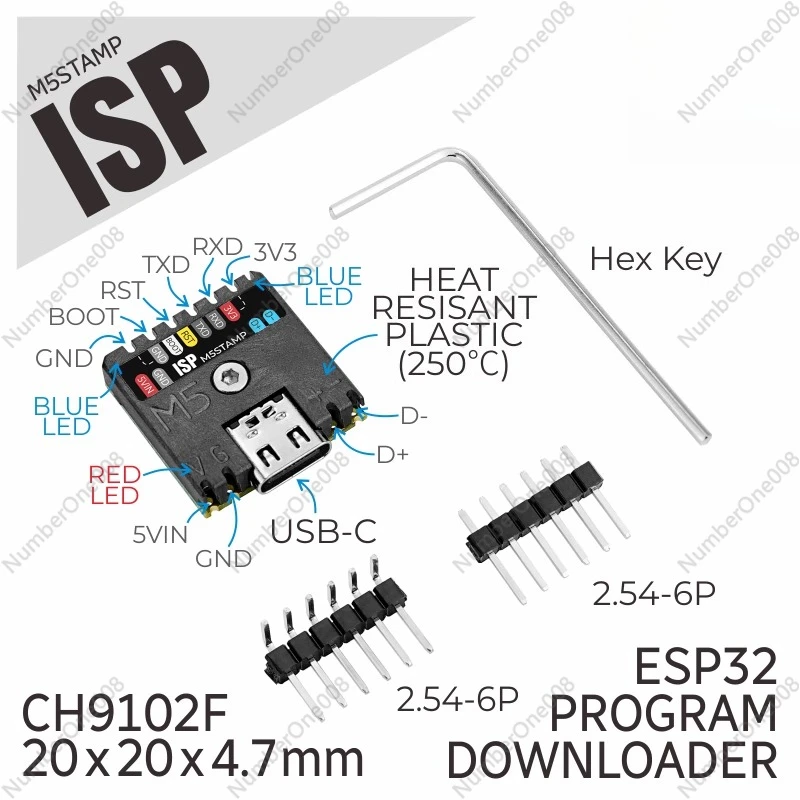 أداة حرق StampISP ESP32 CH9102 USB إلى تنزيل دائرة المنفذ التسلسلي
