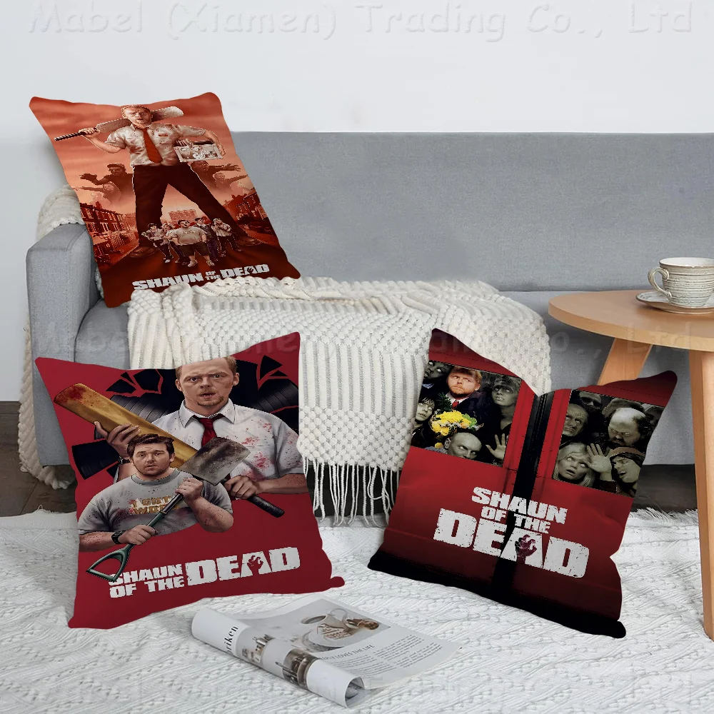 

S-Shaun Of Dead Cushion Cover Inches Farmhouse Decor Home Throw Pillow Covers For Couch Decorations