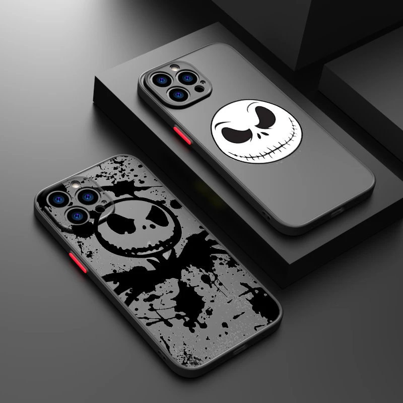 The Nightmare Before Christmas For Apple iPhone 15 14 13 12 Mini 11 XS XR X 8 7 Pro Max Plus TPU Frosted Translucent Phone Case