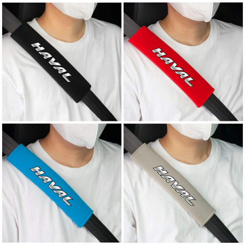 Cotton Car Seat Belt Safety Belt Shoulder Protector Cover For Haval H1 H2 H3 H5 H6 H7 H9 M6 F7 F7X Big Dog Jolion 2021 2022 2023