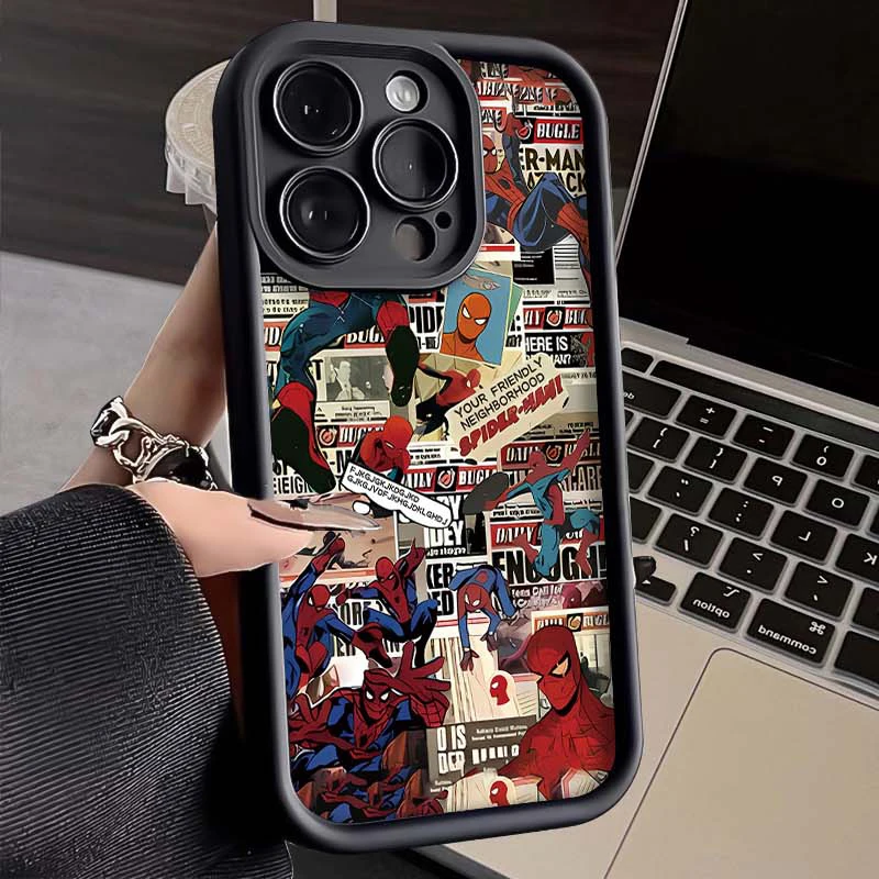 Marvel Spider Man Deadpool Case For Xiaomi Poco X7 X6 F6 F5 X5 X3 NFC F3 M6 Pro 4G Mi 13 12 11 Lite 5G 14 13T 12T 11T 14T Pro