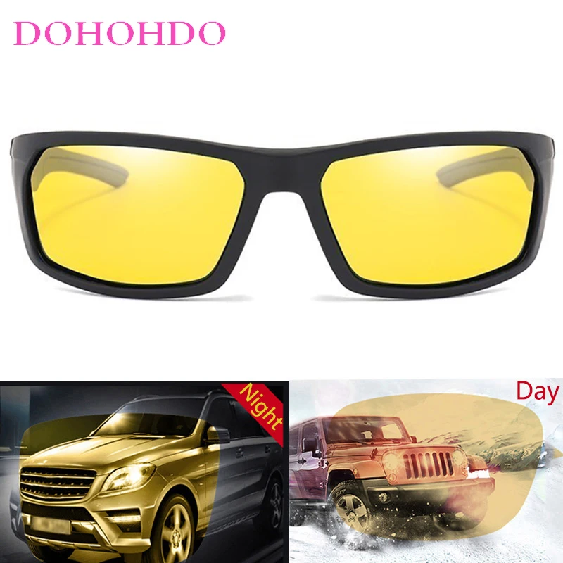 الرياضة الاستقطاب النظارات الشمسية الرجال العلامة التجارية القيادة المضادة للوهج نظارات شمسية UV400 حماية خمر سائق السيارة للرؤية الليلية امرأة Очки #3