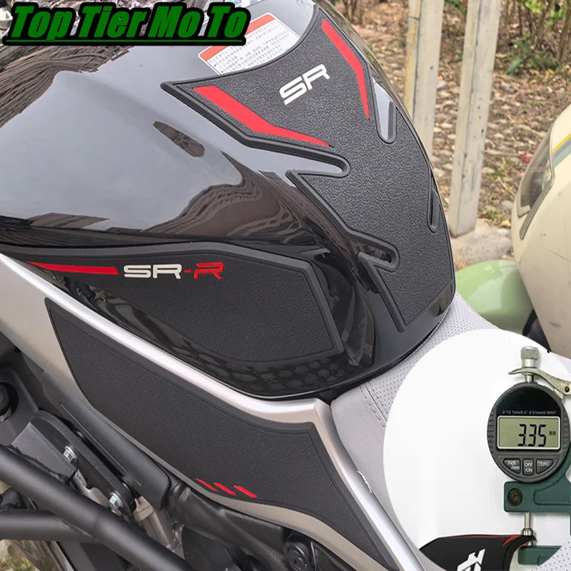 New Fit For 675SR-R 675SR Protector Anti Slip Tank Pad Sticker Fishbone patch Gas Knee Grip Traction Side Pad 3M Decal