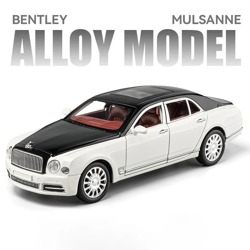 1:24 Bentley Mulsanne Alloy Car Diecasts & Toy Vehicles Car Model Sound and light Pull back Car Toys For   Favorite Festival