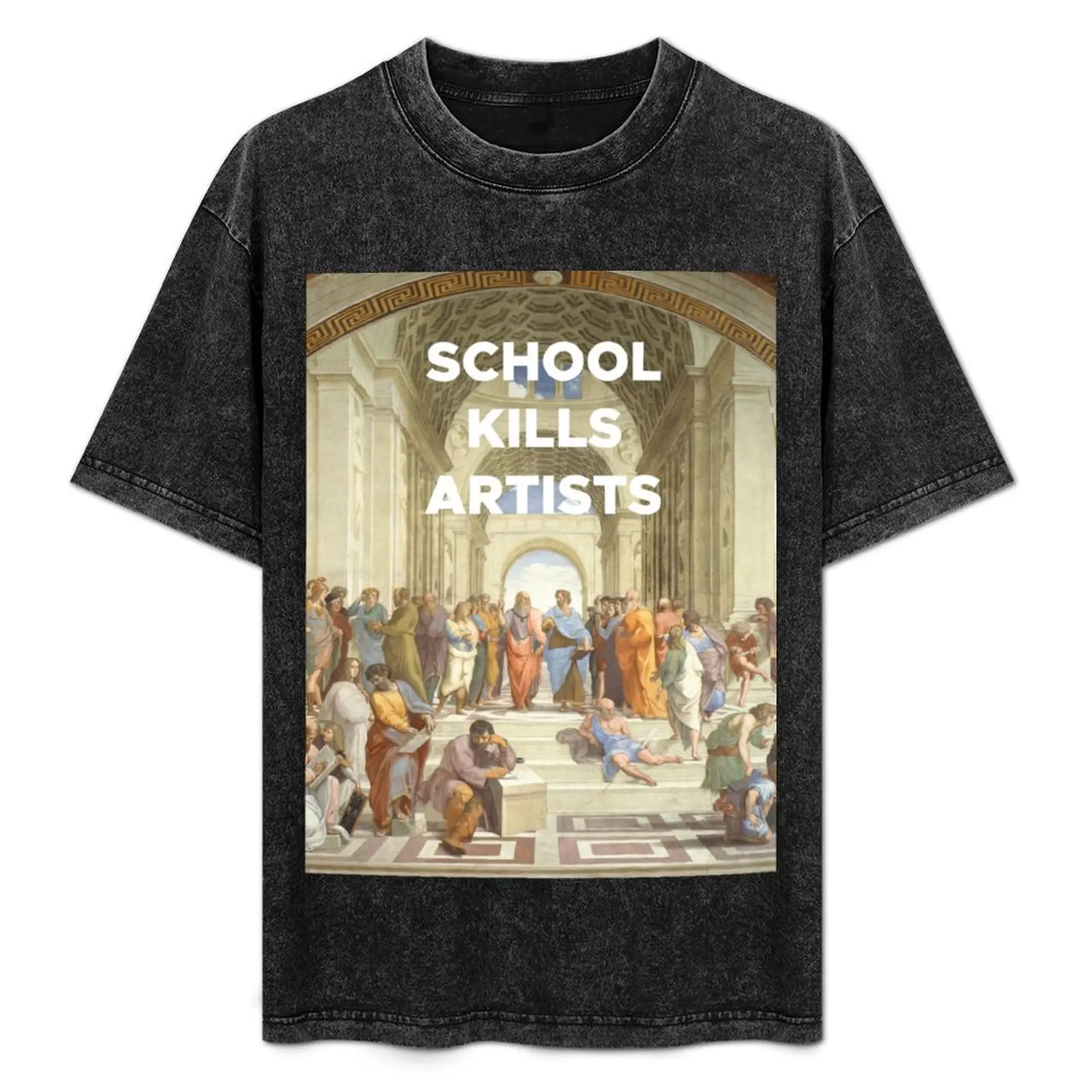 

Raphael x School Kills Artists T-Shirt Work Short Sleeve Cotton Top