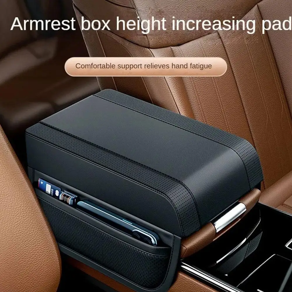 Auto Armlehne Kissen Box Memory Foam Pad Auto Armlehne Armlehne Pad Auflage Höhe Zubehör Leder Box