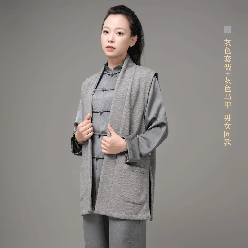 Zen Acetate Tai Chi Suit, New Premium Upgraded Unisex Uniform for Chinese Style Martial Arts Practice 6