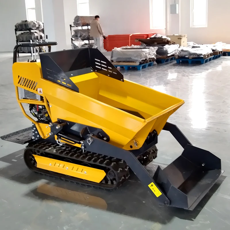 Customized Mini Track Dumper 500kg crawler dumper High Performance Track Crawler Transporter Hydraulic Mini Dumper