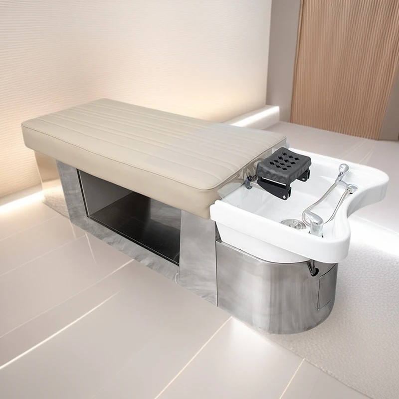 Shampoo bed Barber shop full lie massage Shampoo Hair salon special shampoo bed Beauty salon flush