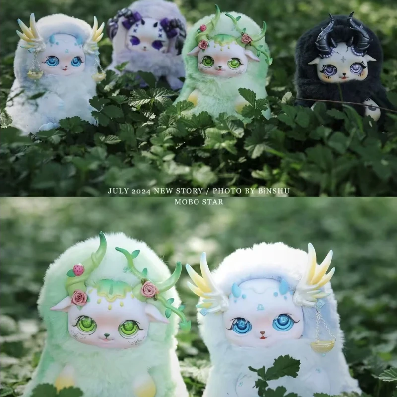 

Подлинная глухая коробка Mobo Star с изображением двенадцати знаков зодиака, загадочная коробка с мягкими плюшевыми виниловыми куклами, идеальный подарок