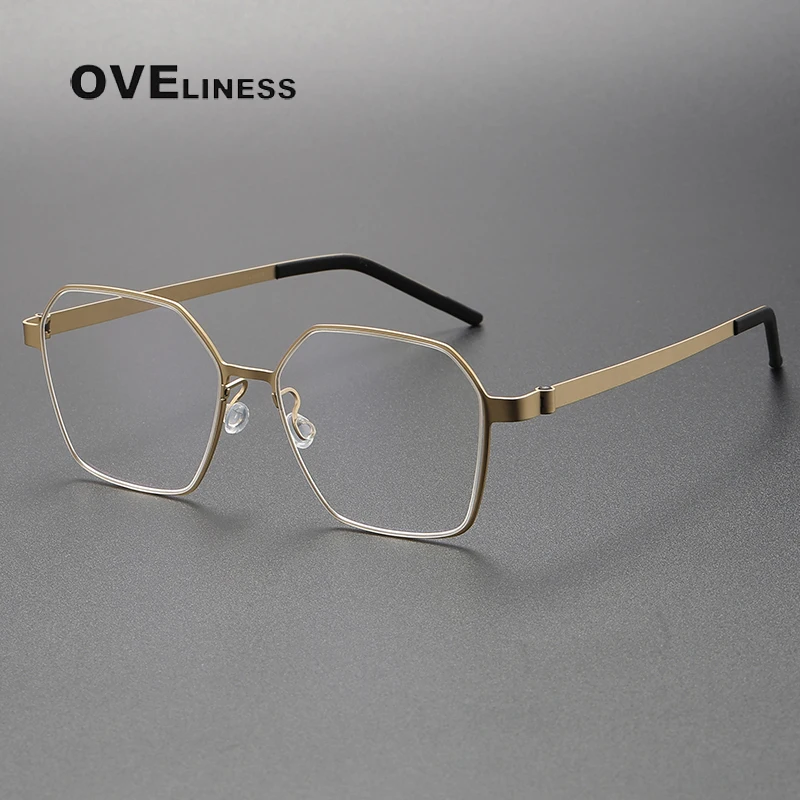 

Vintage Pure Titanium Eyeglasses Frame Men Myopia Optical Spectacles Women Luxury Designer Prescription Glasses Frame Eyewear