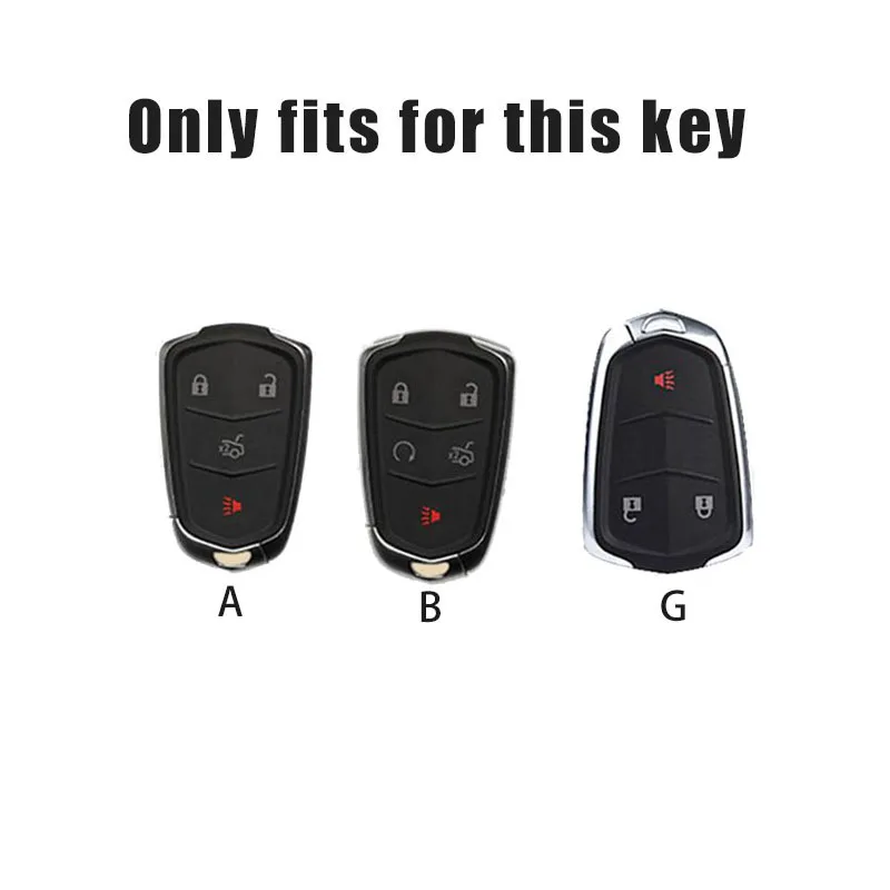 Leather Car Remote Key Cover Case Shell For Cadillac ESV Escalade CTS XTS ATS ATS-L XLS SRX XT4 XT5 CT6 Keychain Accessories