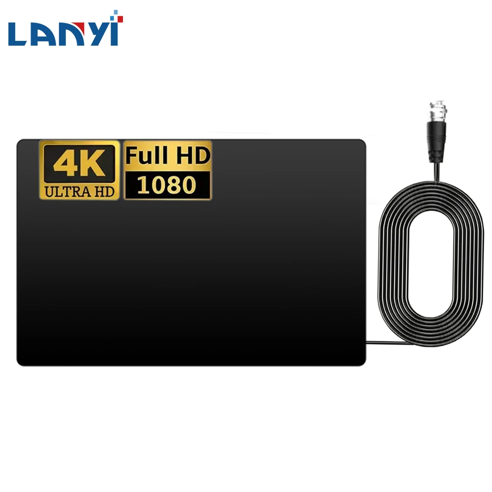 High Gain 1080P 4K 50 Miles Range TV Antenna Digital HD Antenna Indoor HDTV DVB-T2 Local Channel Broadcast, Frame Appearance