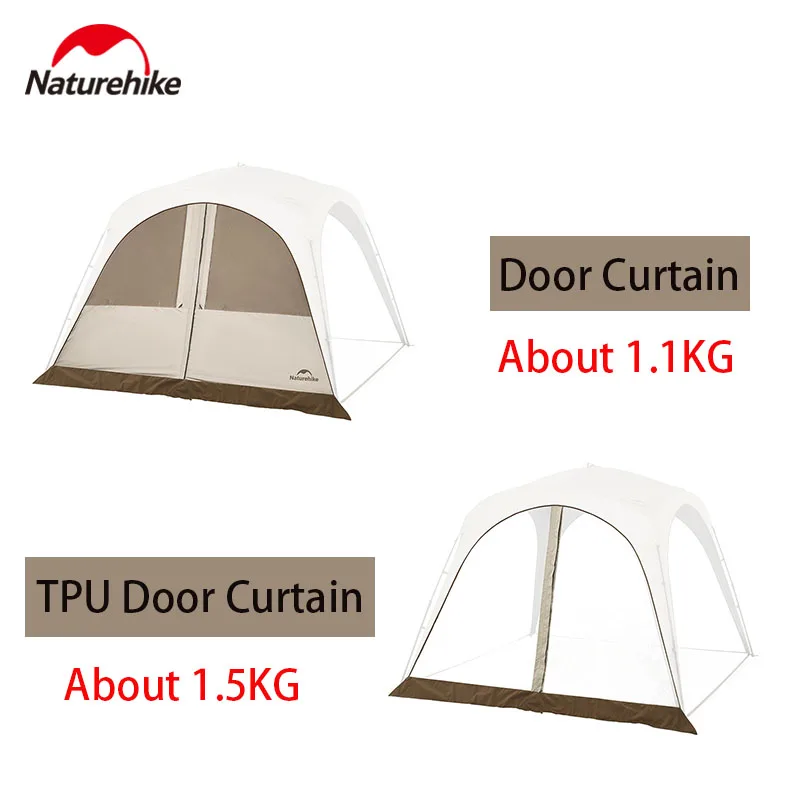 

Naturehike Zipper Version Canopy Tent Accessories TPU Door Curtain 150D Oxford Cloth Polyester Fiber Titanium Vinyl Splicing