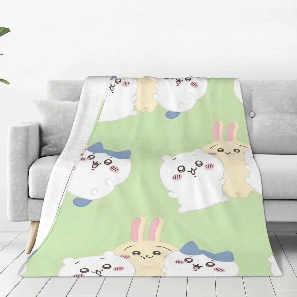 

Cute Chiikawa Blanket Travel Office Flannel Throw Blanket For Outdoor Soft Design Quality Bedspread Gift