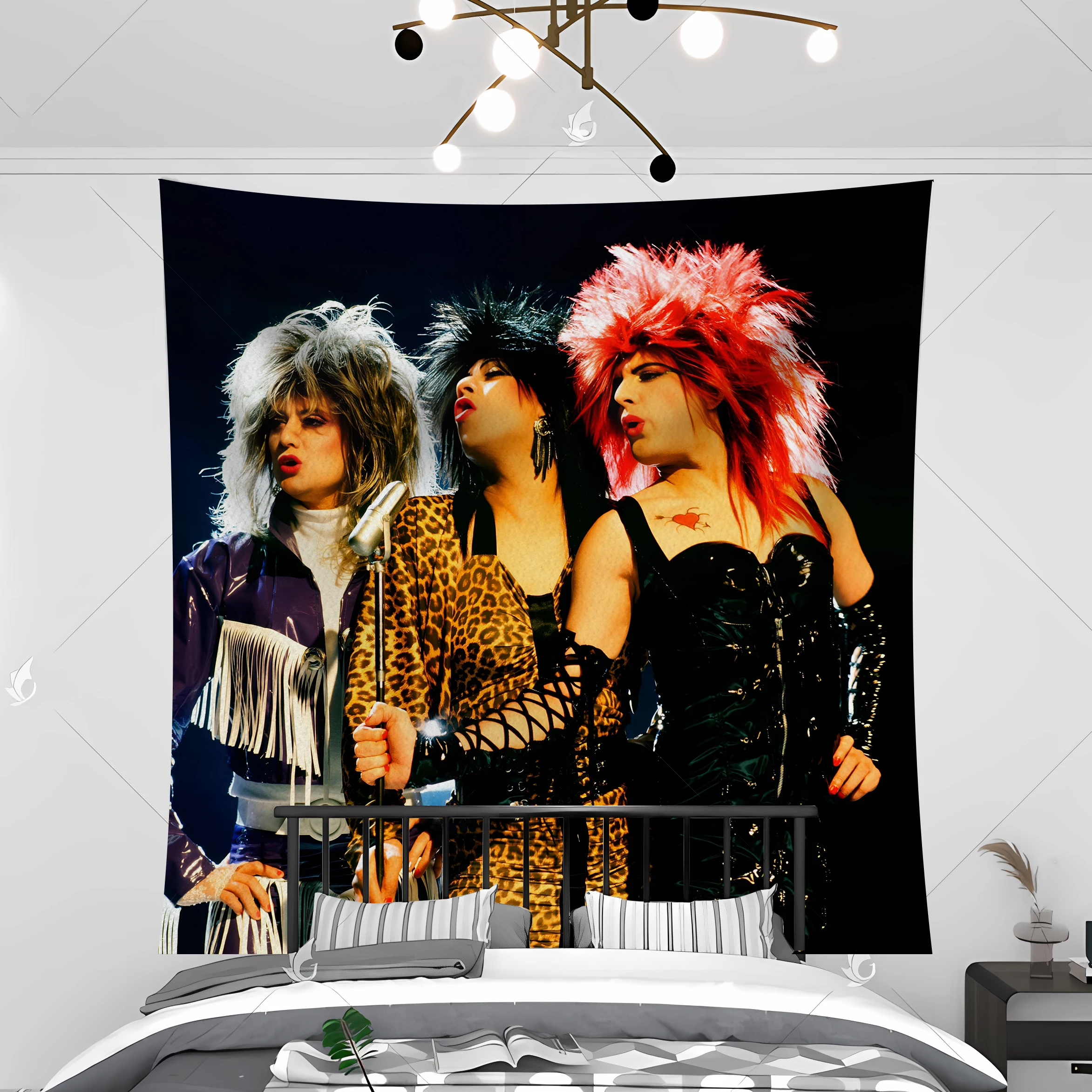 150x150cm British Rock Band Tapestry Queens Wall Hanging  Bedroom Dorm Decor Party Backdrop