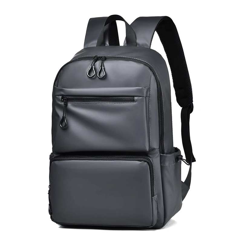 새로운 방수 남성용 대용량 캐주얼 여행 배낭 컴퓨터 수납 공간과 책가방이 있는 단순한 더블 숄더백