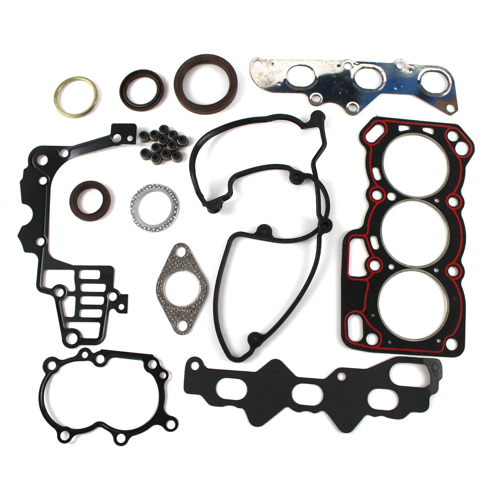 SINOCMP SQR372 Engine Cylinder Head Overhaul Gasket Kit for Joyner Trooper Sand Viper Chery SQR372 800CC Engine 0.8L