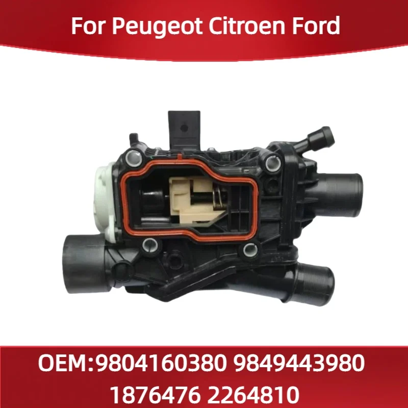 

9804160380 9849443980 Подходит для Peugeot для Citroen Ford Термостат для камеры выхода воды 1876476 2264810