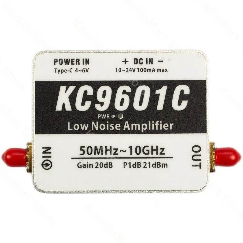 KC9601C LNA 50MHz-10GHz 20dB High Linearity Type-C Power Supply Low Noise Amplifier