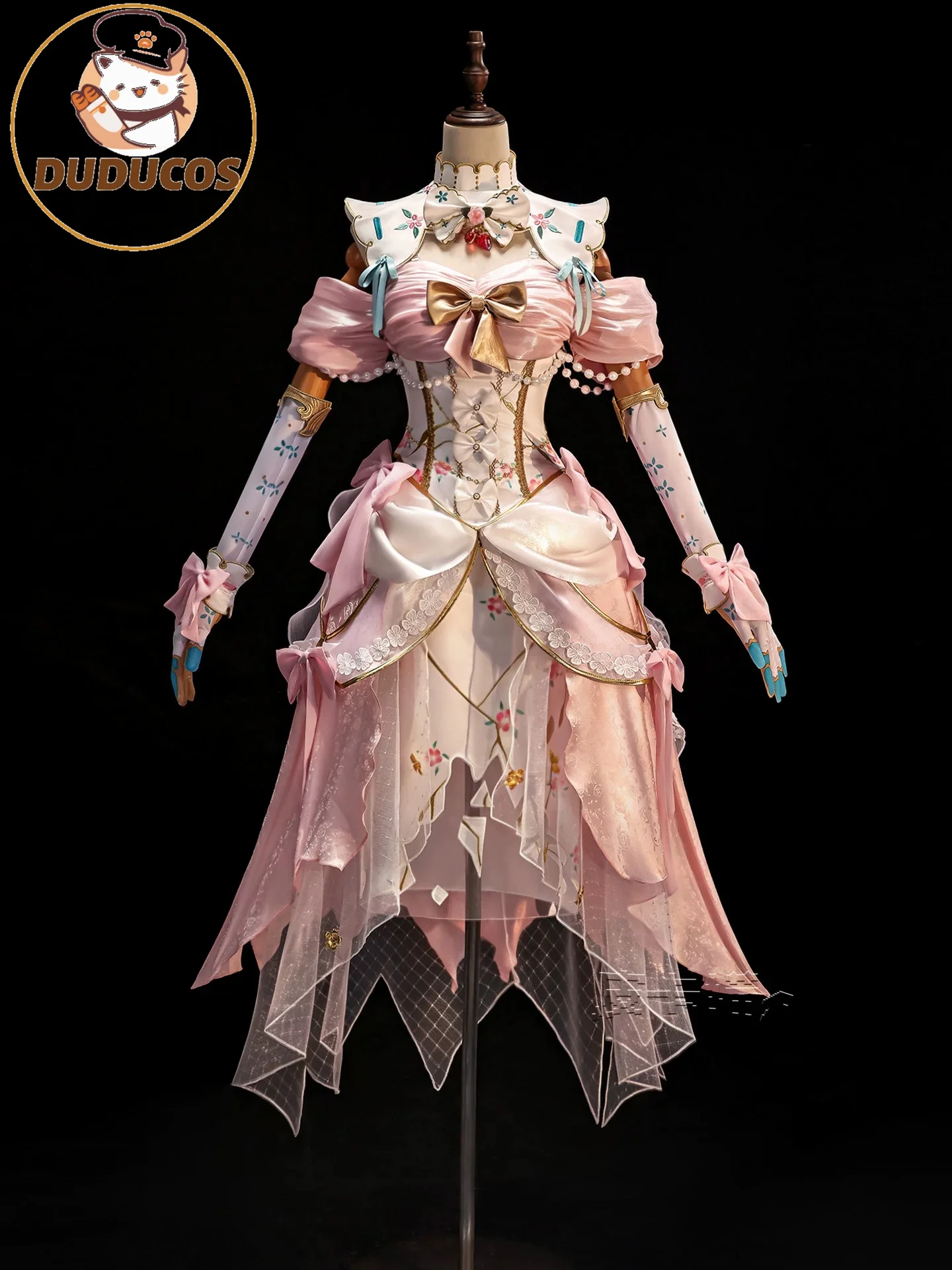 DUDU-SR ‌Identity V ‌Doctor‌ Emily Dyer Wild Strawberry Cosplay Costume Carnival Halloween Anime Game Role Play Wig Shoes view 2