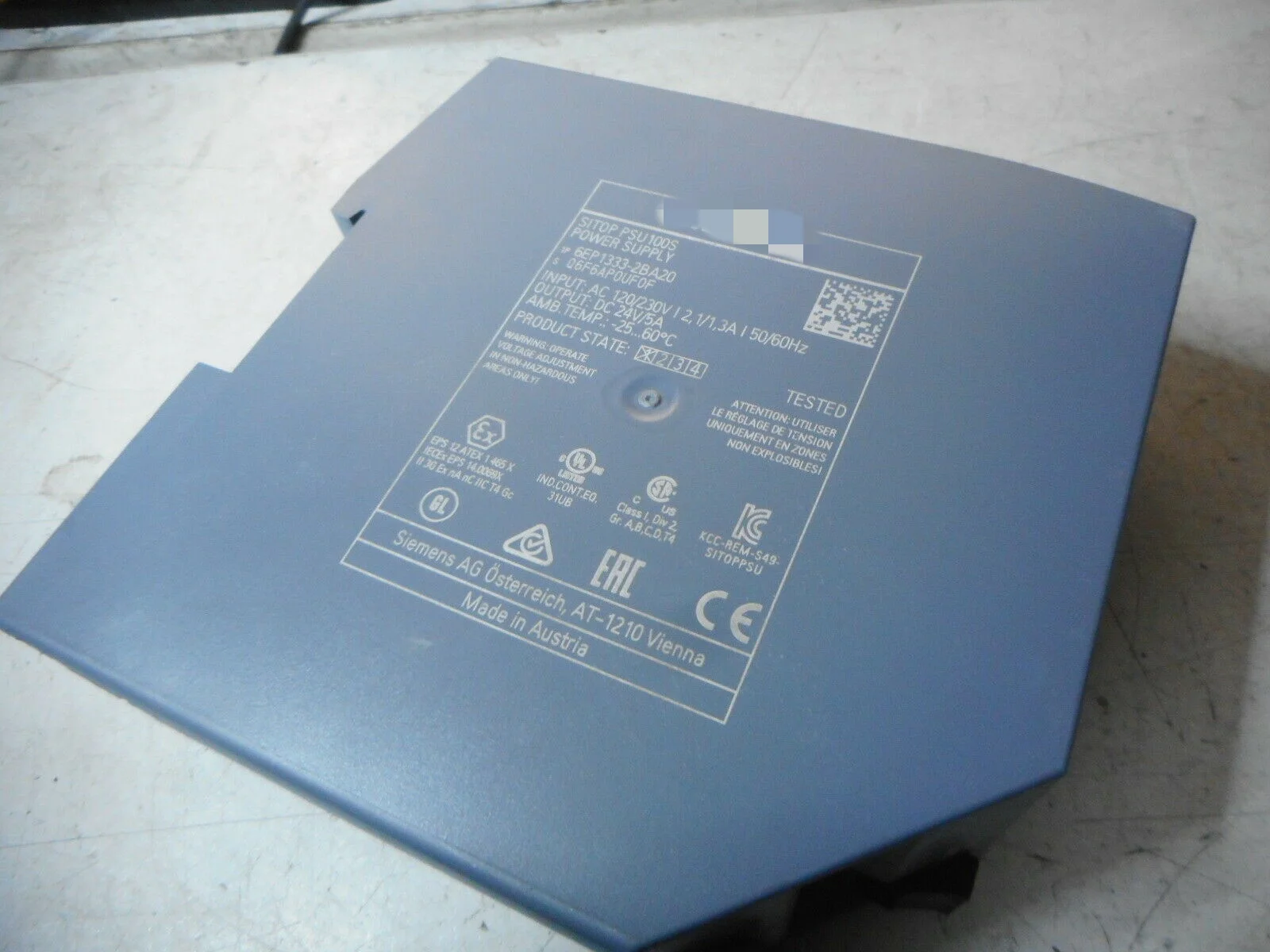 DC-Netzteil 6EP1333-2BA20 – Nagelneu, Original, auf Lager