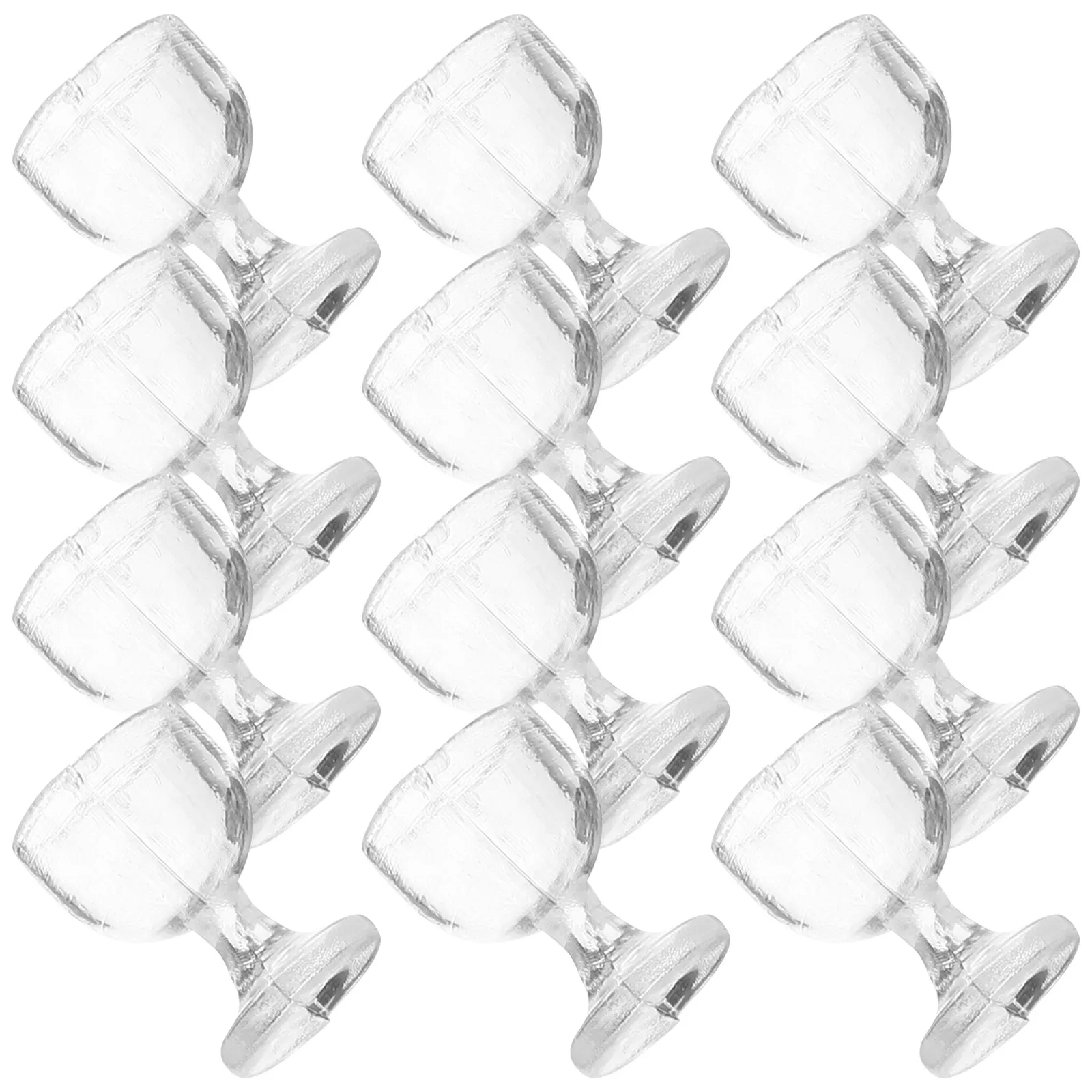 

20Pcs Mini Wine Cup Set Miniature Kitchen Decor for Kids Play Creative Fun Adornment Photo Prop Wine Goblet Decoration