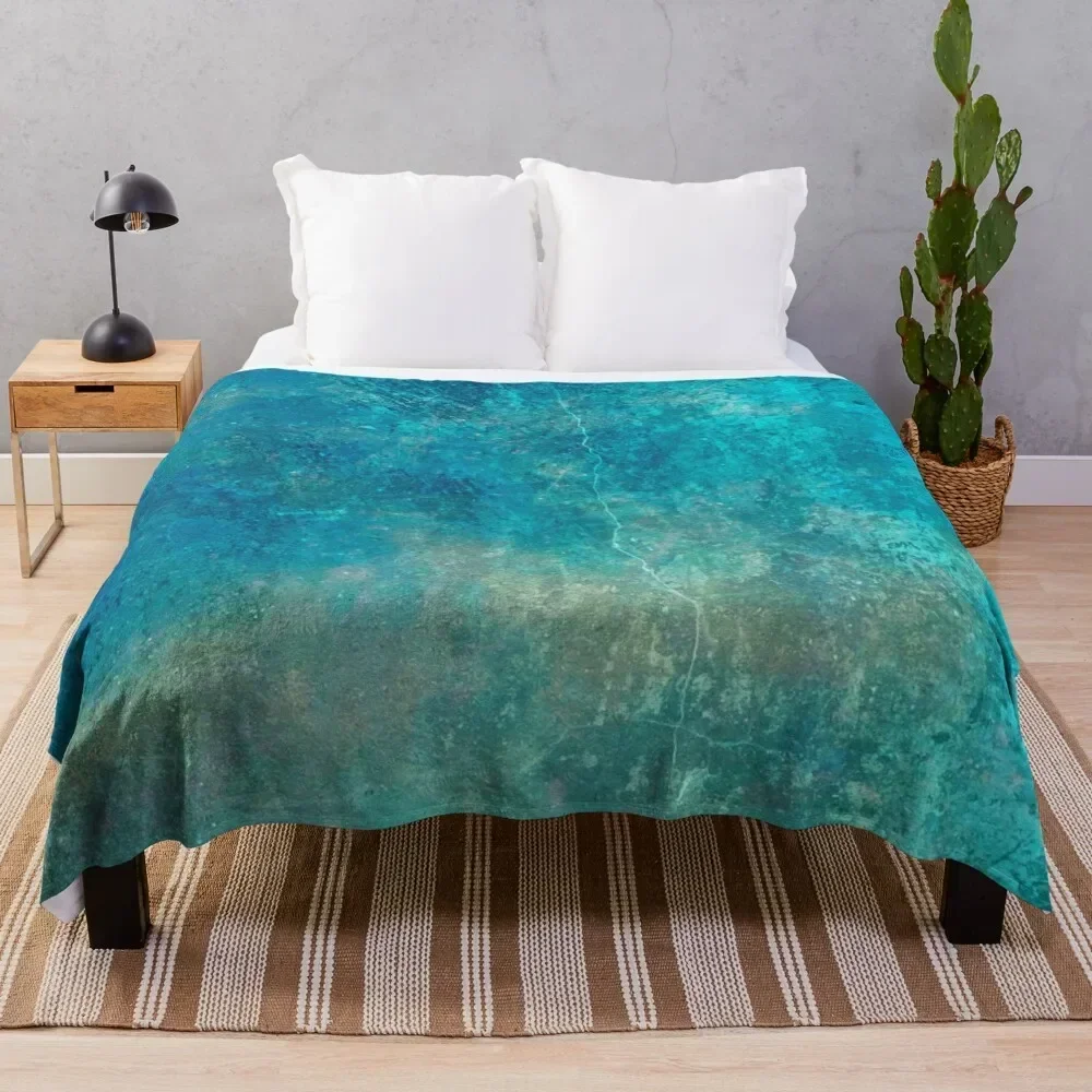 

blue ocean waves Throw Blanket Ultra Plush Cozy Blanket for Napping Sleeping
