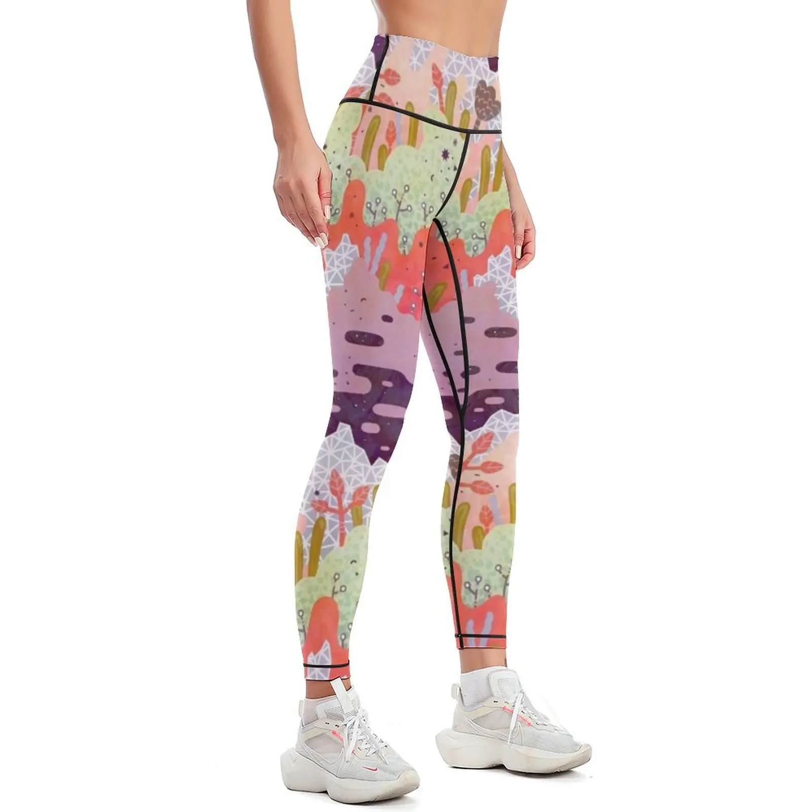 Crystal Forest Leggings Women's gym sports shirts gym Sports pants woman Womens Leggings