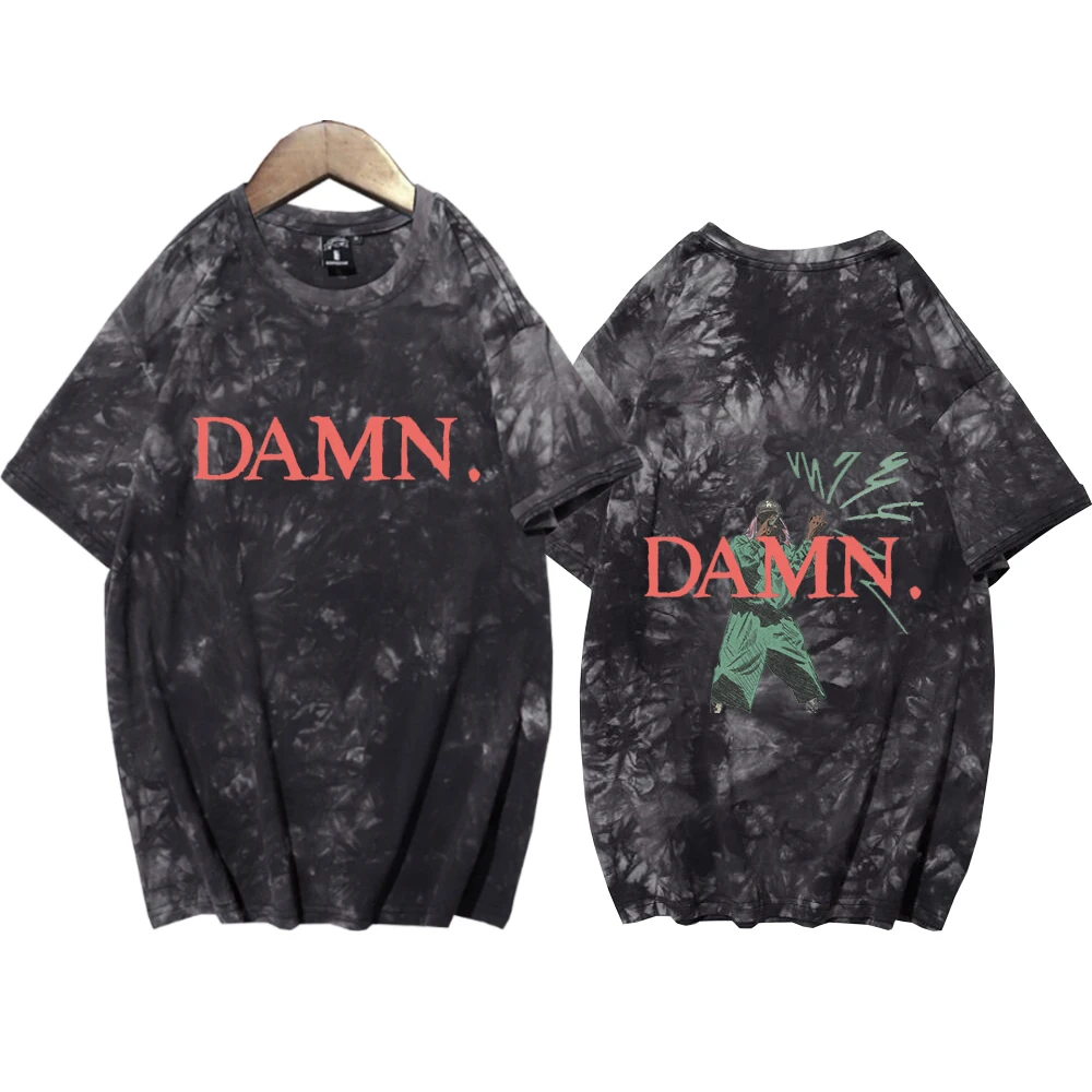 

Kendrick Lamar Damn 2024 Tie Dye Shirts Man Woman Harajuku Summer Casual Tee Tops Regular Tops Oversize