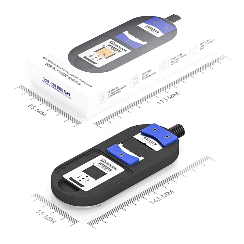Mechanic 2 in 1 Degumming Tinning CPU Repair Platform Magnetic Levitation CPU Tin Planting Base for A8-A18 Huawei Qualcomm CPU