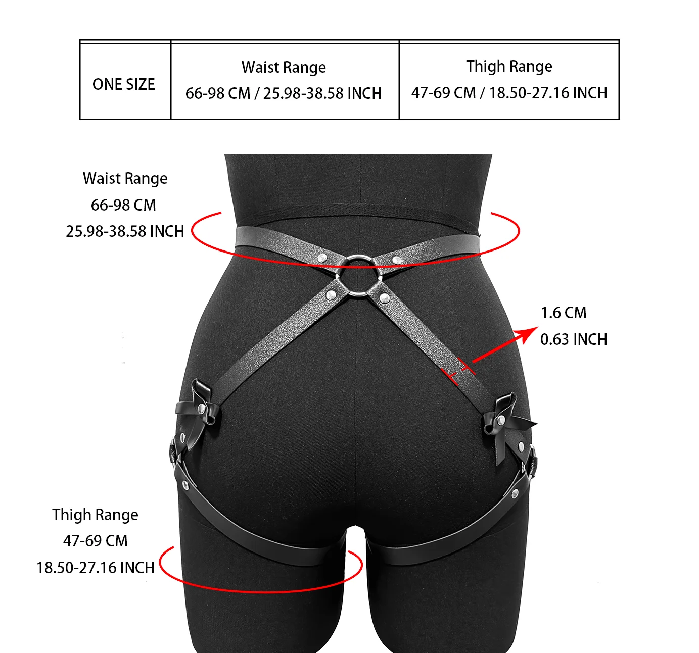 2 قطعة حزام جلدي أنيق قابل للتعديل القوس الجسم الديكور حزام يوميا BDSM يمزح ملزمة حزام تاريخ الملحقات