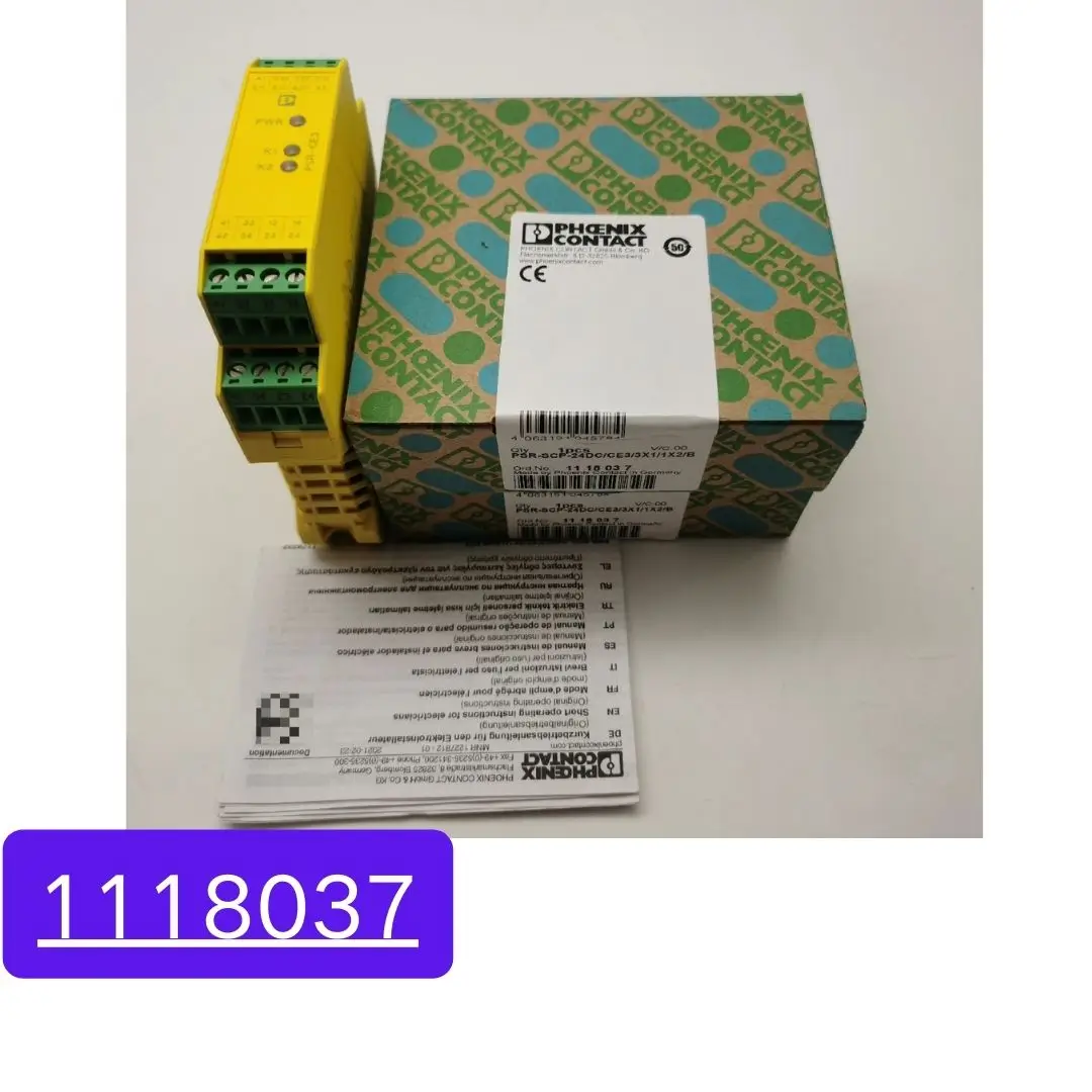 

Brand New 1118037 Safety Relay PSR-SCP-24DC/CE3/3X1/1X2/B Fast Shipping