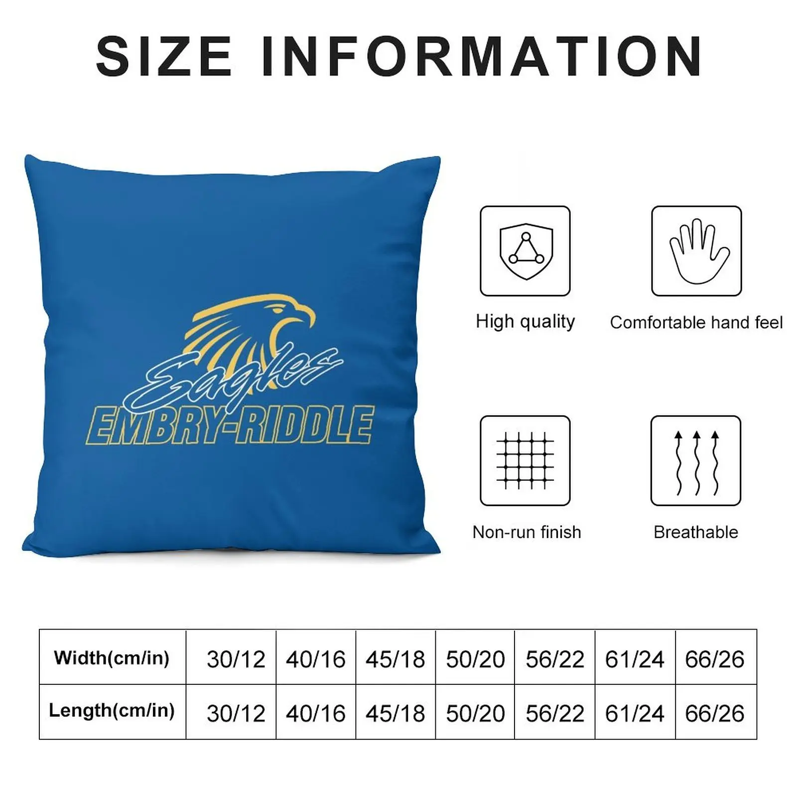 Embry–Riddle Eagles Throw Pillow Cushions Luxury Sofa Cushions Decorative Cushion pillow