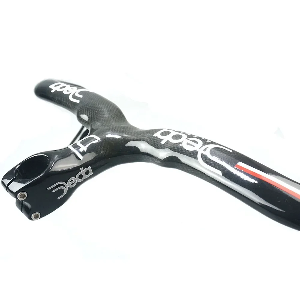 DEDA Full Carbon Fiber Road Bicycle Handlebar Integrated Bent Bar Internal Routing Road Bike Parts