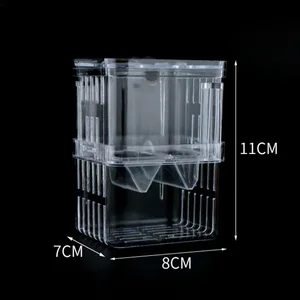 Multifunktionale Isolationsbox für die Schaffung von Fischen, Aquarium mit hohem Transparenz, Aquarienschöpfung, Doppelguppies -Fischtank, Inkubator Inkubator 6 Hauptverkaufsaquariumfische - №4