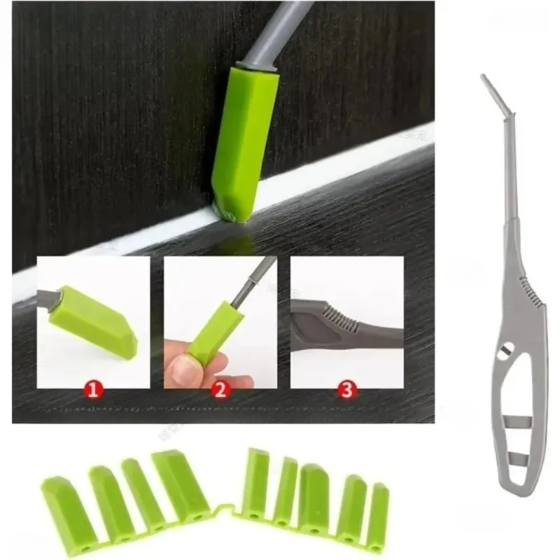 9 In 1 Glass Glue Finishing Scraper Sealant Smoothing Tool Set For Window Tile Kitchen Sink Shower Gap Joint Construction Work