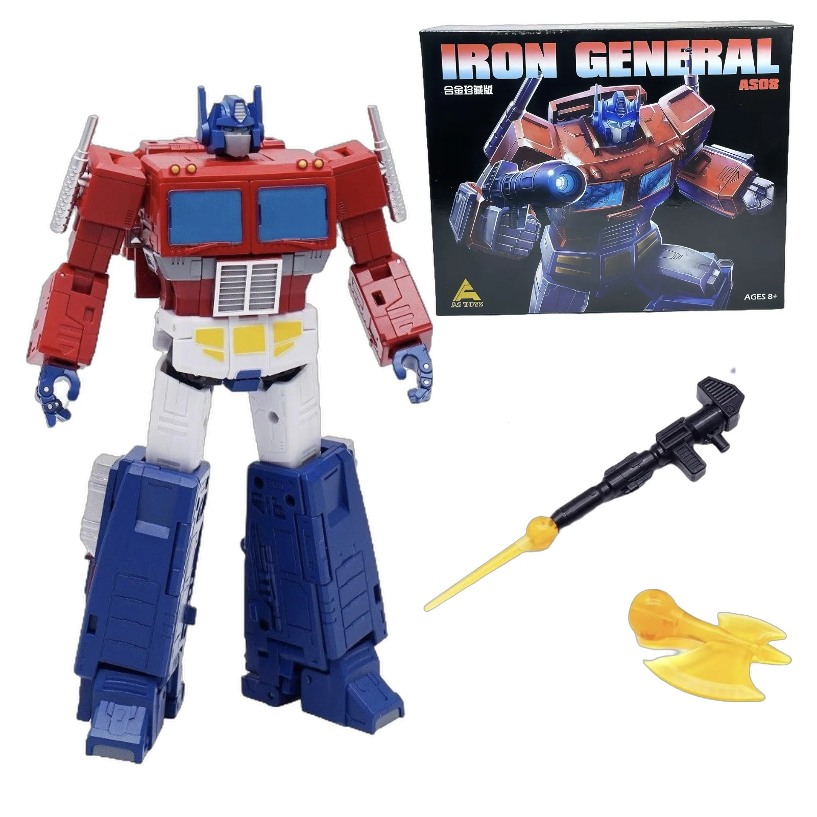 변신 로봇 장난감 AS TOYS AS-08 AS08 KO SS86 O.P C급 사령관 액션 피규어 모델 컬렉션 로봇 장난감 선물 재고 있음