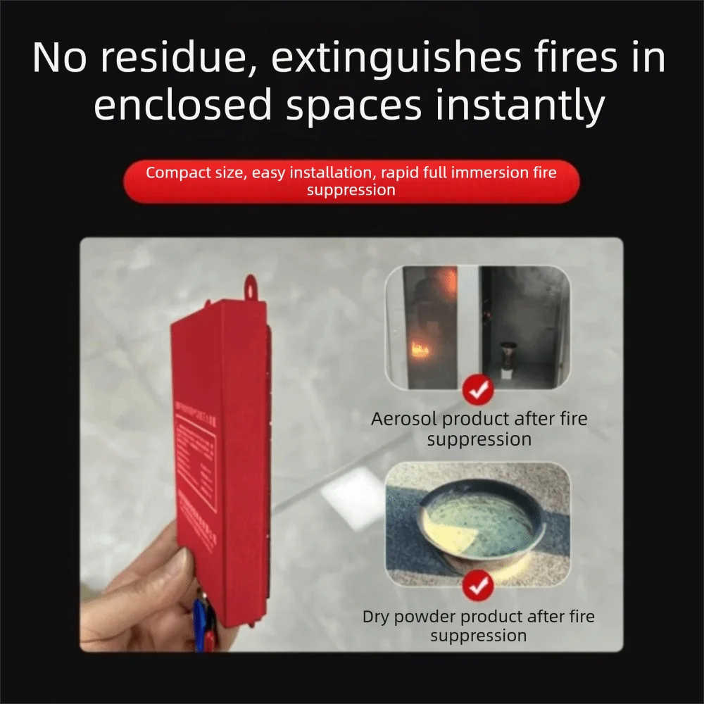 Dual-Line Design Flame Retardant Device Automatic Activation Flame Retardant Automatic Fire Extinguishing Sticker DIN Rail Mount
